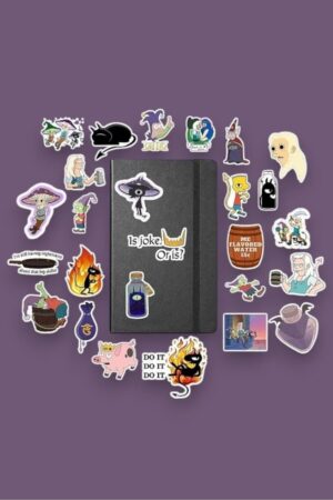 Disenchantment Paketi/Bullet Journal Defter Çıkartma Ajanda Laptop Etiket, 874646574987