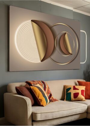 Ar Ajans Kanvas Tablo Solid Geometry 3D Dekoratif Kanvas Tablo 70 X 100