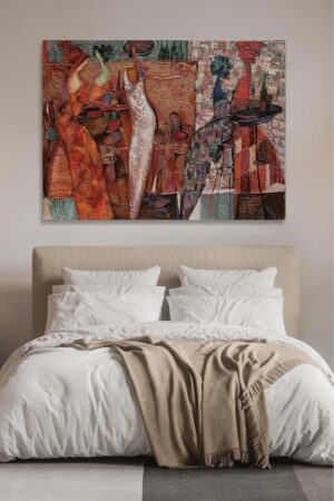 Ar Ajans Kanvas Tablo Dedikodu Dekoratif Kanvas Tablo 80 X 120