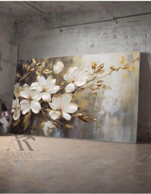 Ar Ajans Kanvas Tablo Dalında Açmış Manolya Dekoratif Kanvas Tablo 70 X 100