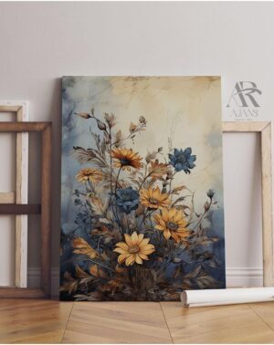 Ar Ajans Kanvas Tablo Ayçiçekleri Dekoratif Kanvas Tablo 50 X 70