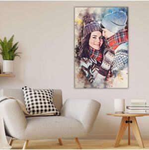Lona Sanat Kişiye Özel Fotoğraflı Kanvas Tablo 50X70Cm;Beyaz 50 X 70