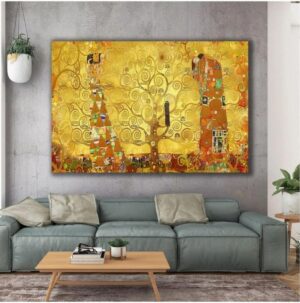 Ar Ajans Kanvas Tablo Ressam Gustav Klimt Hayat Ağacı Kanvas Tablo Art00120 50 X 70